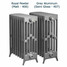 CI-RG-6-D-06-07 - Royal Georgian 6 Column Cast Iron Radiator H485mm x W386mm CI-RG-6-D-06-07 - Royal Georgian 6 Column Cast Iron Radiator H485mm x W386mm